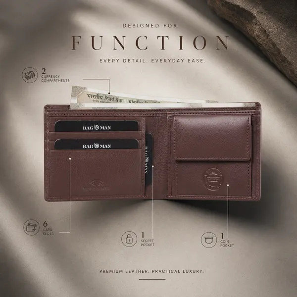 Maroon_Smooth_Leather_Bi-Fold_Wallet_For_Men