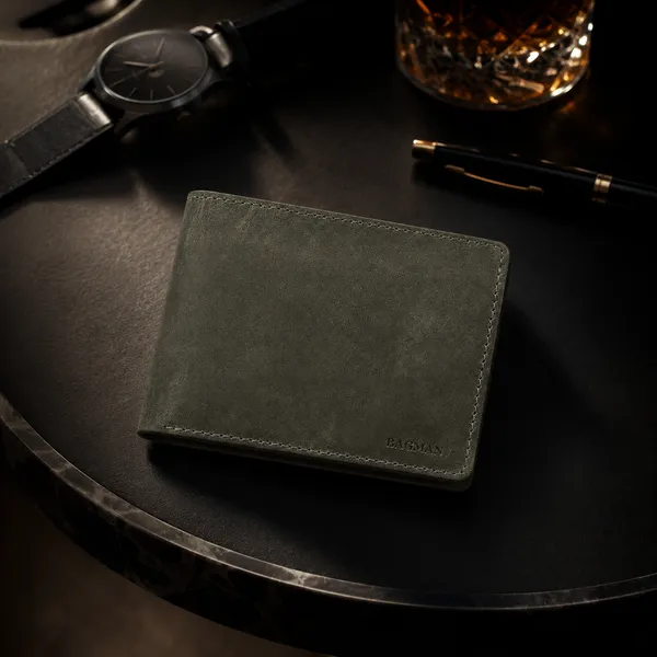 Grey_Genuine_Leather_Rfid_Bi-Fold_Wallet_For_Men