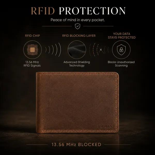 Tan_Hunter_Genuine_Leather_4_Slot_Bi-Fold_Wallet_For_Men