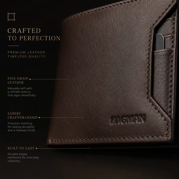 Brown_Textured_Genuine_Leather_Bi-Fold_Wallet_For_Men