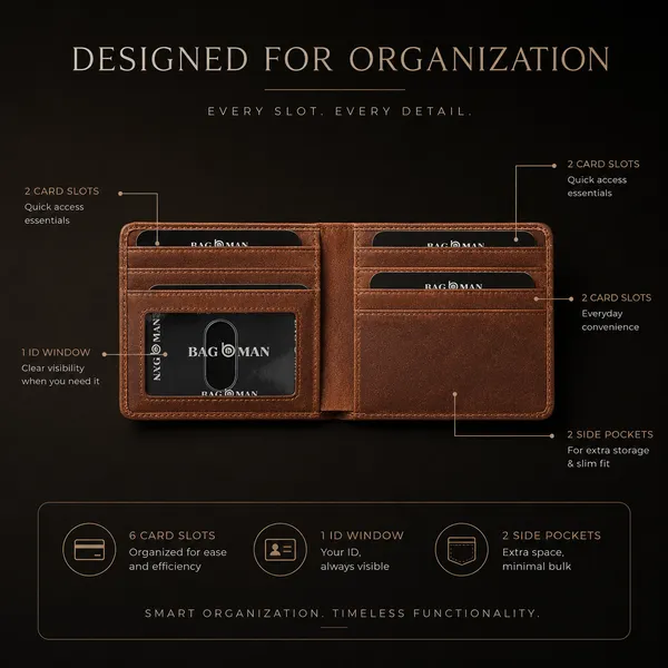 Tan_Hunter_Genuine_Leather_6_Slot_Bi-Fold_Wallet_For_Men