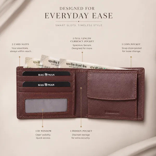 Maroon_Genuine_Leather_Bi-Fold_Wallet_For_Men