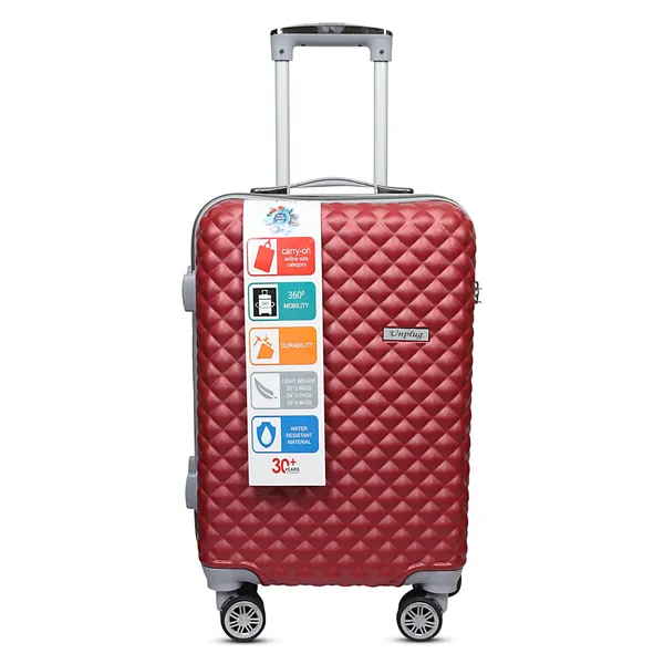 Red_Textured_Hard_Shell_Cabin_Trolley_Suitcase
