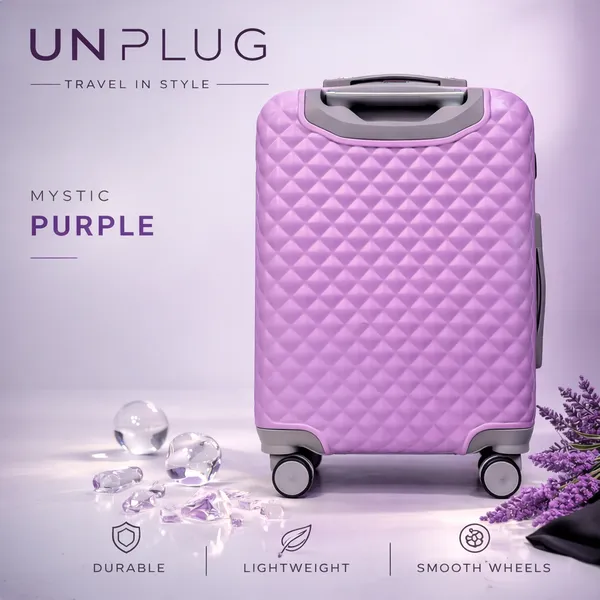 Unplug_Mystic_Purple_Trolley_Suitcase