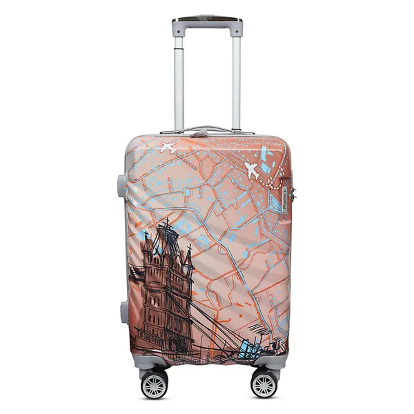 Pink_Printed_4-Wheel_Trolley_Suitcase