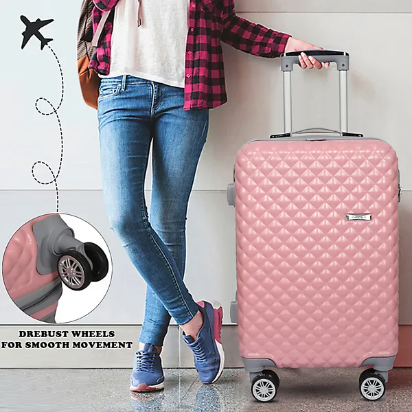 Pink_Polyester_4_Wheel_Trolley_Suitcase