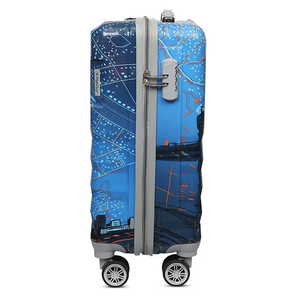 Blue_Printed_Hard_Shell_Four_Wheel_Trolley_Suitcase
