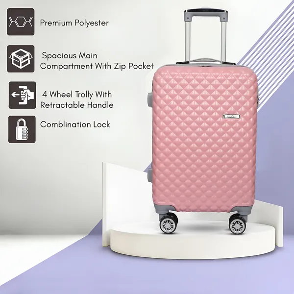 Pink_Polyester_4_Wheel_Trolley_Suitcase