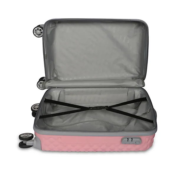Pink_Polyester_4_Wheel_Trolley_Suitcase