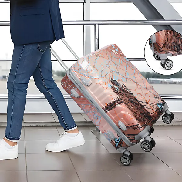 Pink_Printed_4-Wheel_Trolley_Suitcase