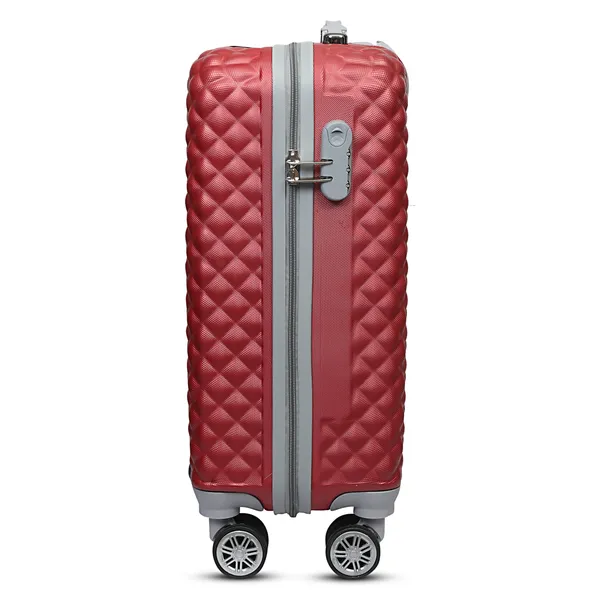 Red_Textured_Hard_Shell_Cabin_Trolley_Suitcase