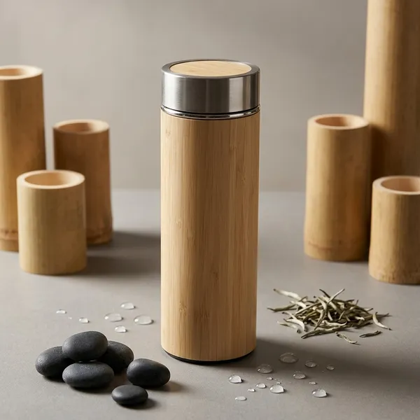 Bamboo_Finish_Stainless_Steel_450_Ml_Water_Bottle
