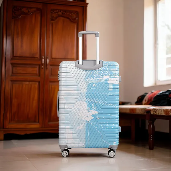 Blue_Pc_Abs_Geometric_Print_Hard_Shell_Spinner_Trolley_Suitcase