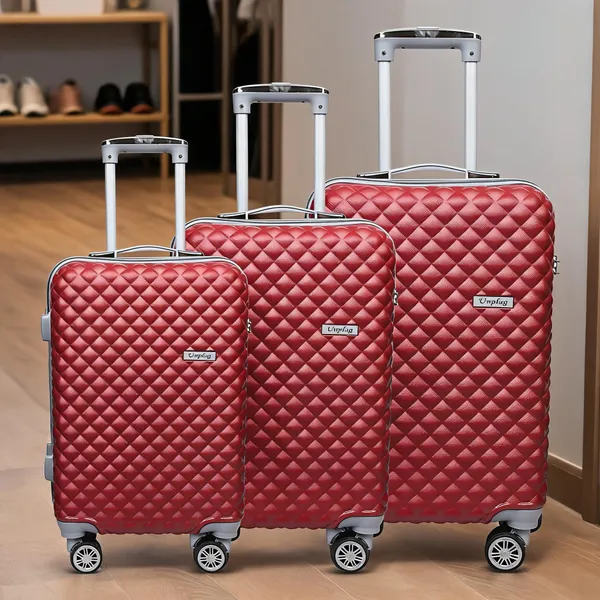 Red_Hard_Shell_Quilted_3_Piece_Trolley_Luggage_Set_For_Travel