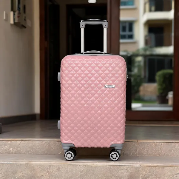 Pink_Abs_Plastic_4_Wheel_Trolley_Suitcase_For_Travel