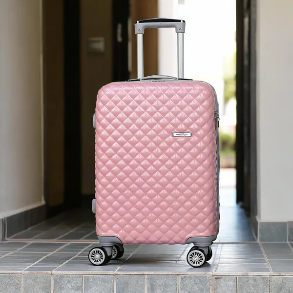 Pink_Abs_Plastic_4_Wheel_Trolley_Suitcase_For_Travel