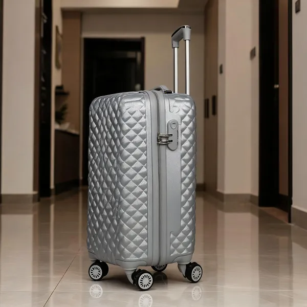Grey_Abs_Diamond_Textured_Hard_Shell_Spinner_Trolley_Suitcase