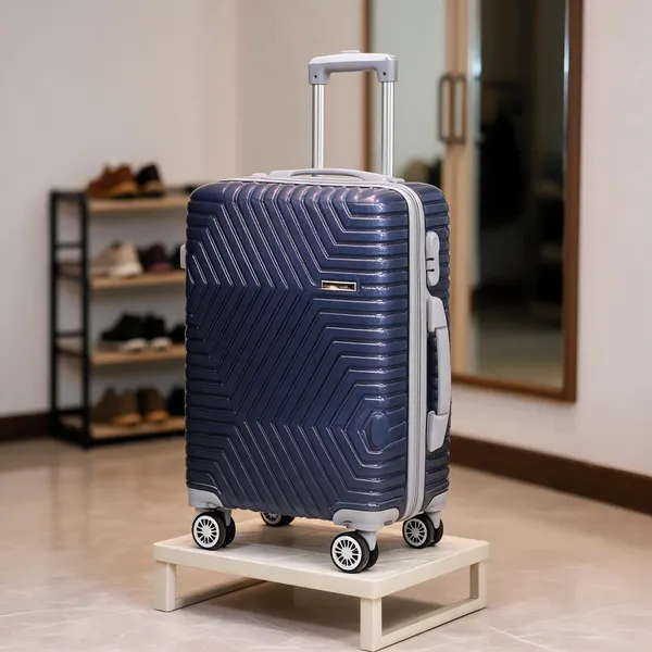 Navy_Abs_Geometric_Textured_Hard_Shell_Spinner_Trolley_Suitcase