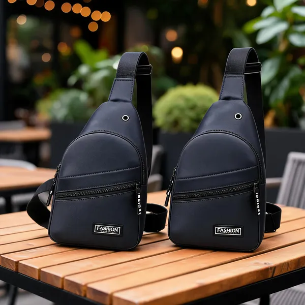 Black_Polyester_Crossbody_Chest_Sling_Bag_For_Travel_Pack_Of_2