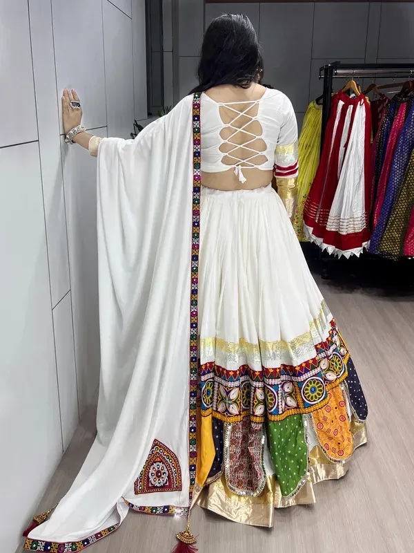 Pure_Rayon_Cotton_Multi_Kutchi_Design_White_Concept_6m_Flair_Navratri_Garba