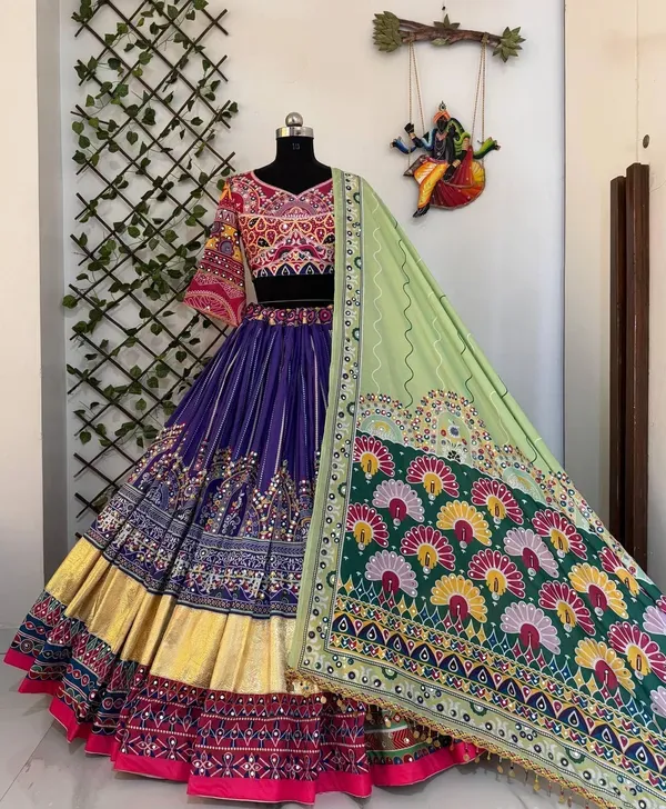 Muslin_Multicolor_Digital_Print_Chaniya_Choli