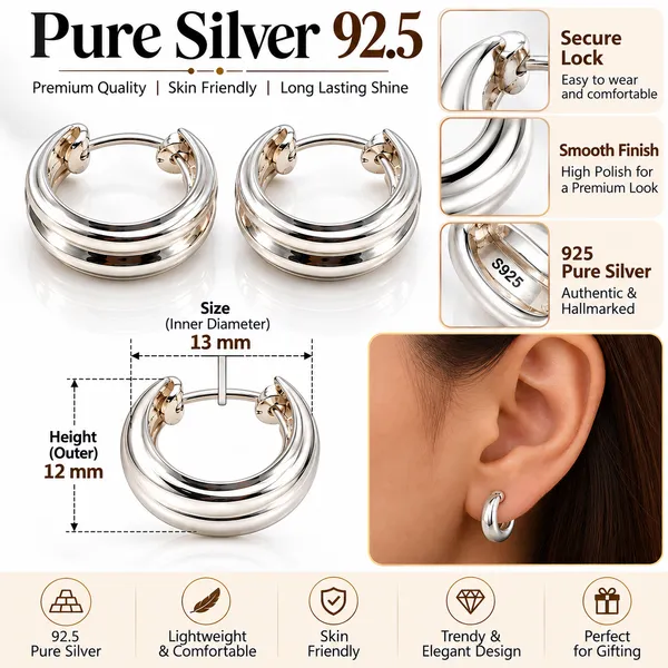 Silver_925_Hoop_Earrings_For_Men