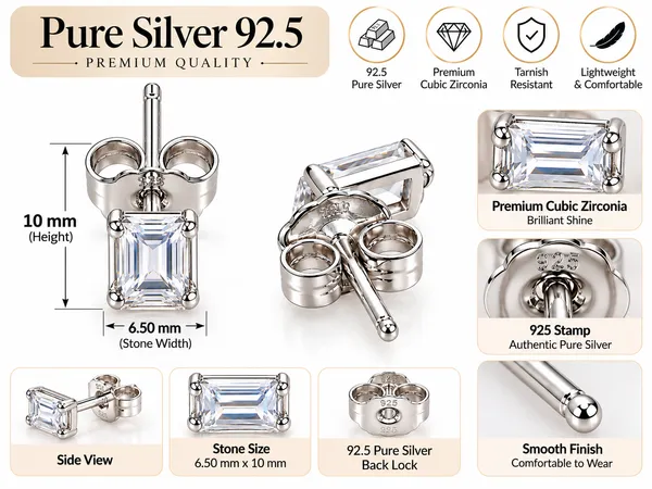 Silver_Tone_Rectangular_Stone_Stud_Earrings_For_Women