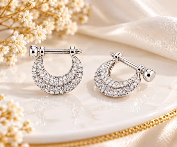 Silver_925_Cubic_Zirconia_Hoop_Earrings_For_Men