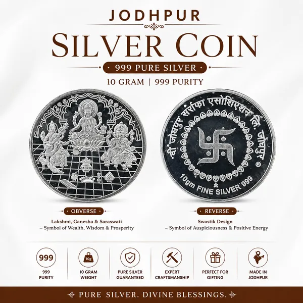 Jodhpur_10_Gram_999_Pure_Silver_Lakshmi_Ganesha_Saraswati_Coin