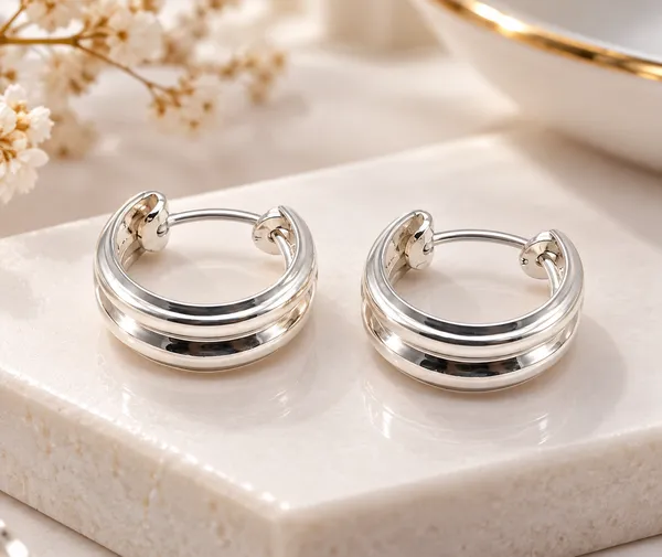 Silver_925_Hoop_Earrings_For_Men