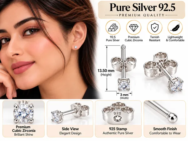 Silver_Cubic_Zirconia_Stud_Earrings_For_Women