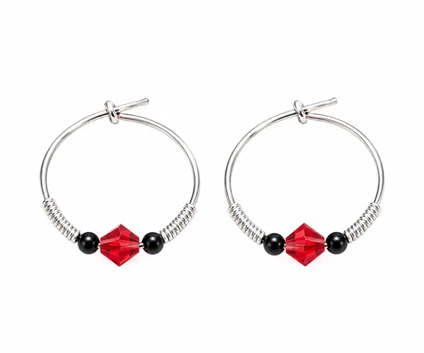 Silver_Tone_Beaded_Hoop_Earrings_For_Women
