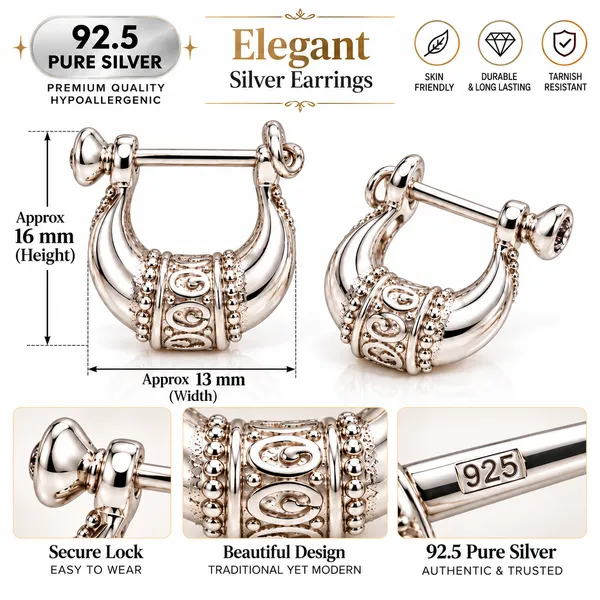 Silver_925_Traditional_Hoop_Earrings_For_Men