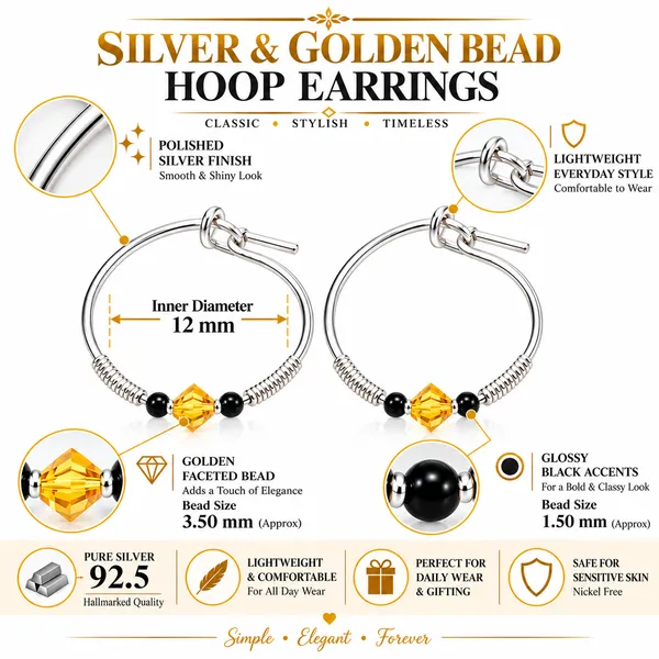 Silver_And_Gold_Bead_Hoop_Earrings_For_Women