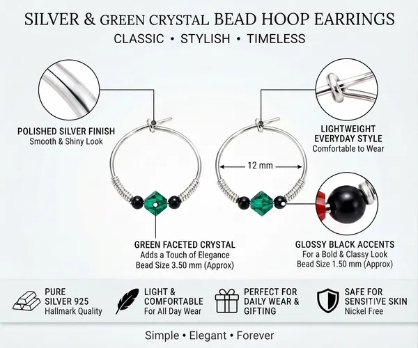 Silver_Green_Crystal_Hoop_Earrings_For_Women