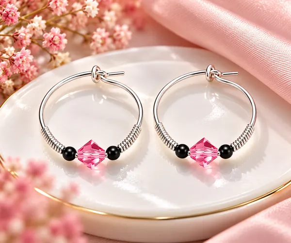 Silver_925_Crystal_Bead_Hoop_Earrings_For_Women