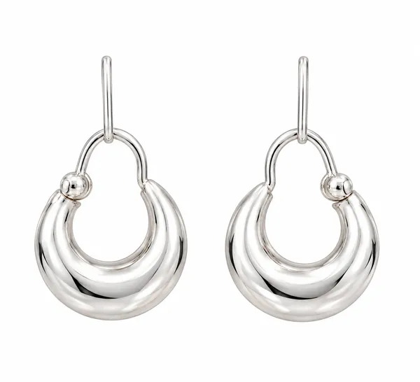 Silver_925_Pure_Silver_Hoop_Earrings_For_Men