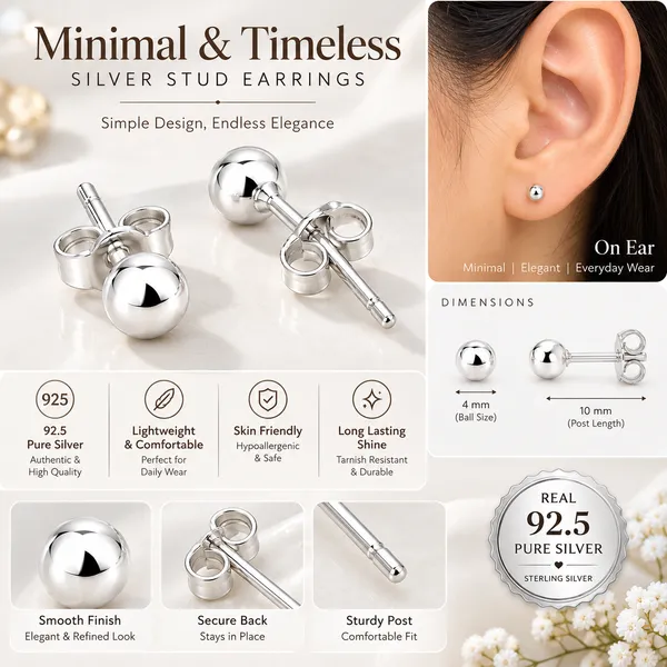 Silver_Ball_Stud_Earrings_For_Women