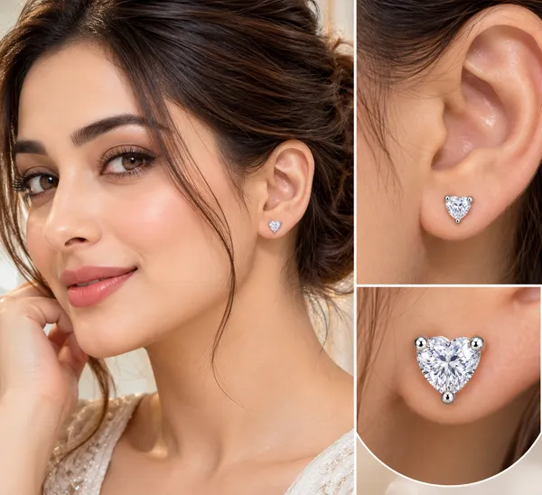 Silver_Tone_Heart_Shaped_Stud_Earrings_For_Women