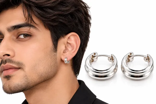 Silver_925_Hoop_Earrings_For_Men