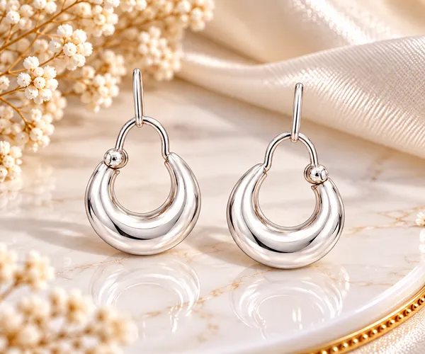 Silver_925_Pure_Silver_Hoop_Earrings_For_Men