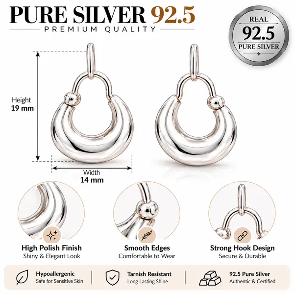 Silver_925_Pure_Silver_Hoop_Earrings_For_Men