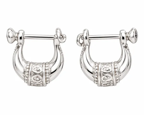 Silver_925_Traditional_Hoop_Earrings_For_Men