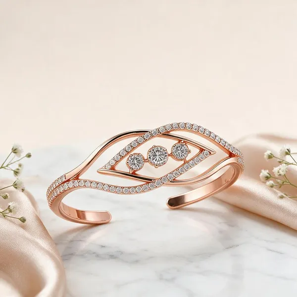 Rose_Gold_Stainless_Steel_Leaf_Openwork_Stone_Kada_For_Women