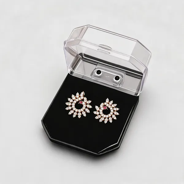 Rose_Gold_Stainless_Steel_Floral_Stone_Stud_Earrings_For_Women