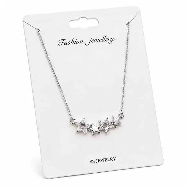 Silver_Stainless_Steel_Star_Charm_Necklace_For_Women