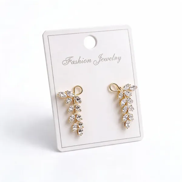 Gold_Stainless_Steel_Floral_Stone_Drop_Earrings_For_Women