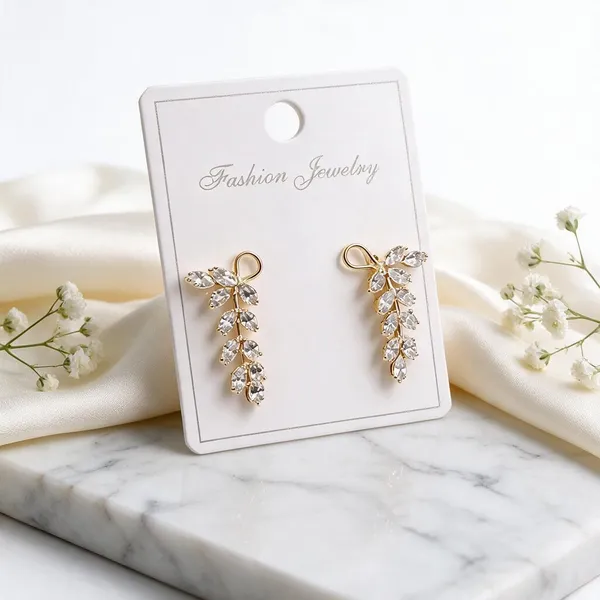 Gold_Stainless_Steel_Floral_Stone_Drop_Earrings_For_Women