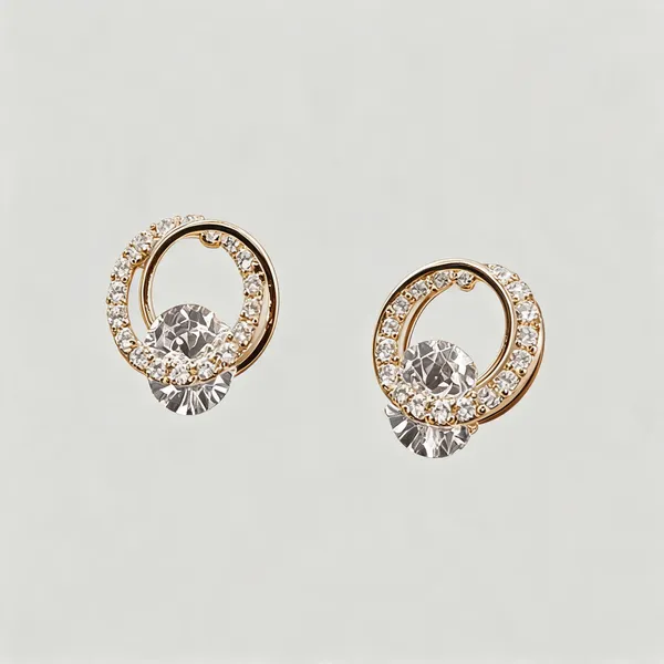 Gold_Stainless_Steel_Stone-Accented_Hoop_Earrings_For_Women