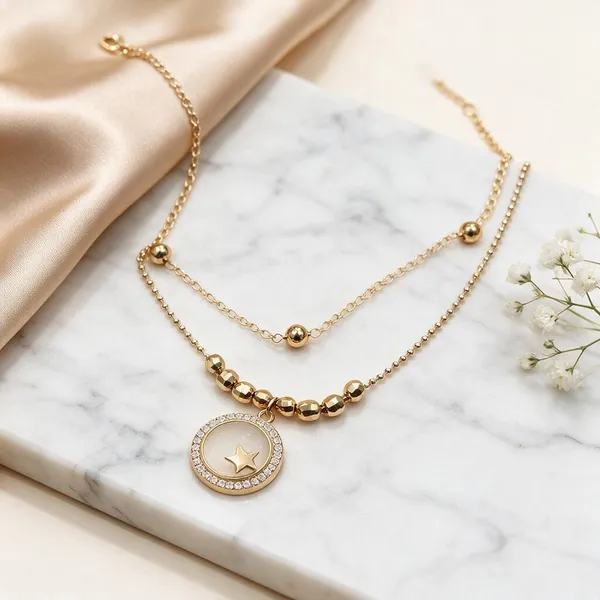 Gold_Stainless_Steel_Layered_Chain_Necklace_For_Women